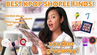 BEST KPOP SHOPEE FINDS ! (Unsealed & Sealed Official KPOP Albums, Lightsticks) BTS,ENHYPEN,TWICE etc