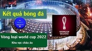 Kết quả vòng loại worldcup 2022 khu vực Châu Âu