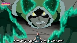 Boruto não aparece no exame Chunin e Wasabi se transforma no Monstro de Chakra - Boruto Episodio 224