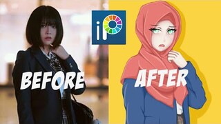 Cara bikin fanart orang jepang berhijab