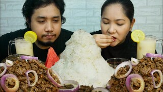 MOUNTAIN OF RICE + BEEF STEAK MUKBANG | COLLABORATION WITH @its me grajhen