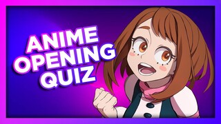 ANIME OPENING QUIZ - 50 Openings [VERY EASY - VERY HARD]