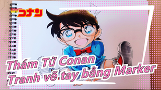 [Thám Tử Conan][Tranh vẽ tay bằng Marker] Bản sao bức tranh gốc của Aoyama Gōshō | Vẽ bạn trai cũ