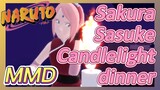 Sakura Sasuke Candlelight dinner MMD
