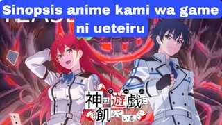 review anime kami wa game ni ueteiru genre's adventure, game , supernatural, schooll