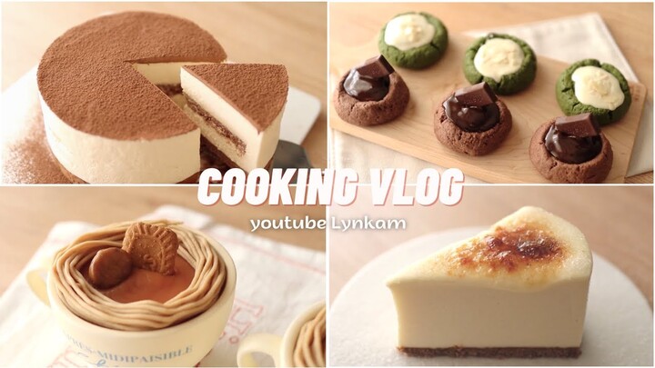 VIETSUB | Cách làm CHEESECAKE HẠT DẺ, PHÔ MAI KEM CHÁY, BÁNH KEM TIRAMISU, BÁNH QUY PHÔ MAI | Lynkam