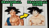 Drawing Goku in 2 Styles | Dragon Ball Super and Dragon Ball Z