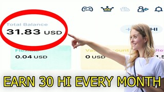 How To Earn 30 HI Dollars A Month In Hi.com (Tagalog Tutorial)