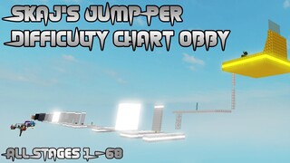 Skaj's Jump Per Difficulty Chart Obby [All Stages 1-68] (ROBLOX Obby)