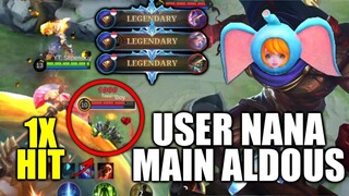 User Nana Gajah Main Aldous?? Bisa Ga Ya?? Mobile Legends