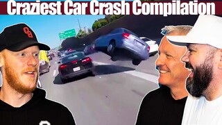 Craziest Car Crash Compilation REACTION | OFFICE BLOKES REACT!!