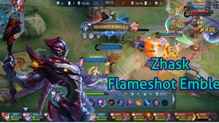 Gameplay Zhask Mid Lane Legendary !!! | MLBB Mobile Legend