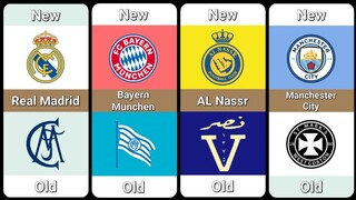 First Logo Of Famous Football Club🔥||Real Madrid ● Bayern Munchen ● Al Nassr ● Manchester City....