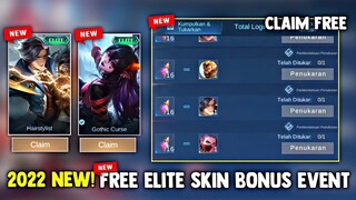 BONUS EVENT! LOG IN TO GET FREE ELITE SKIN AND REWARDS! EXCHANGE SKIN EVENT | MOBILE LEGENDS 2022