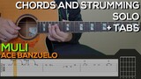 Ace Banzuelo - Muli Guitar Tutorial [SOLO, CHORDS AND STRUMMING + TABS]