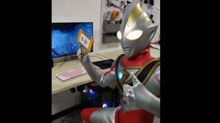 This Ultraman with headphones lands well