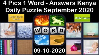 4 Pics 1 Word - Kenya - 10 September 2020 - Daily Puzzle + Daily Bonus Puzzle - Answer - Walkthrough