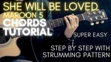 Maroon 5 - She Will Be Loved Chords (Guitar Tutorial)