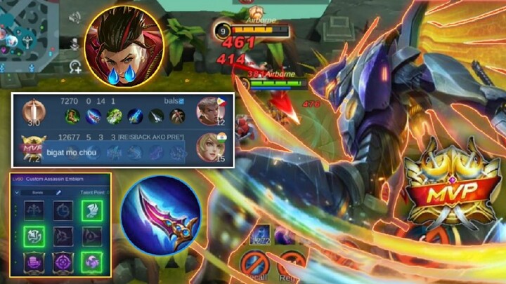 CHOU NG PINAS CRYING 😭 BECAUSE OF THIS ITEM | TOP GLOBAL SABER GAMEPLAY | MLBB