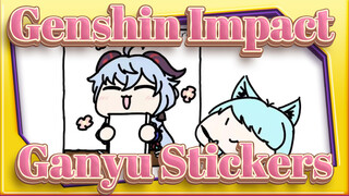 [Genshin Impact][Hand-decorated Stickers by Korean 
painter]Ganyu (Ver.Speed X8)[21.04.24]