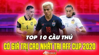TOP 10 cầu thủ ĐÔNG NAM Á có GIÁ TRỊ CAO NHẤT tại AFF Suzuki Cup 2020