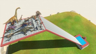 All Units Slide Into Pool - Animal Revolt Battle Simulator