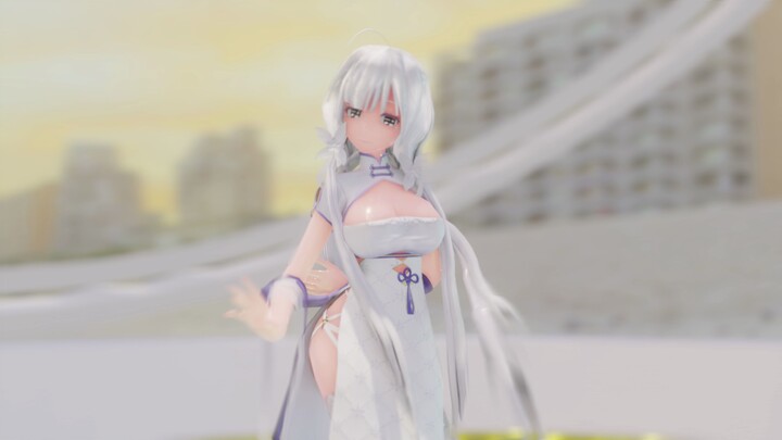 [MMD] Illustrious dancing in a white dress