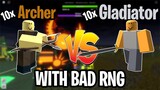 10 Archer vs 10 Gladiator WHICH ONE DO YOU PREFER? | Tower Defense Simulator | ROBLOX