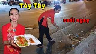 Xót thương Tây Thy bắp nướng một mình dọn dẹp cuối ngày - Ẩm thực Cha Rồng