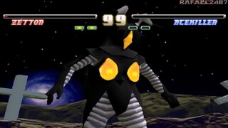 Ultraman Fighting Evolution (Zetton) vs (Ace Killer) HD