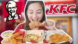 KFC MUKBANG | Chicken, Spaghetti, Nuggets, Buttered Corn, Mushroom Soup & Brownies