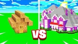 NOOB Vs PRO Minecraft House BUILD BATTLE!