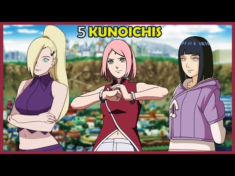 As 12 kunoichis mais fortes de Naruto/Boruto!!