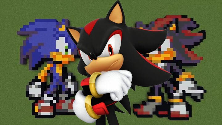 Build Shadow The Hedgehog Minecraft!
