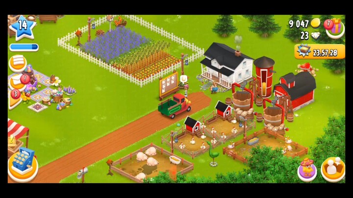 Game pertanian estetik. Hayday!