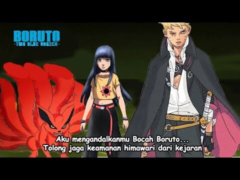 Kurama bertemu Boruto - Kurama meminta Boruto untuk menjaga Himawari dari kejaran Juubi - Chapter 10