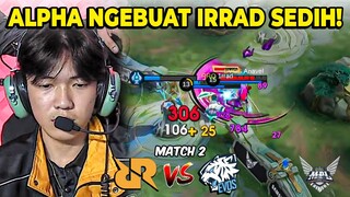 WAH INI ALPHANYA ANAVEL NGERI MEMANG.. BAXIA IRRAD DIBUAT NANGIS! RRQ VS EVOS MATCH 2 MPL S13