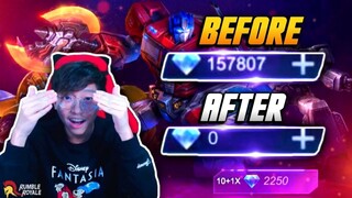 NAUBOS 100K DIAMONDS NI THIRDY SA TRANSFORMERS SKIN EVENT! 😱