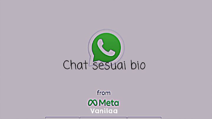 CHAT SESUAI BIO WHATSAPP🍭