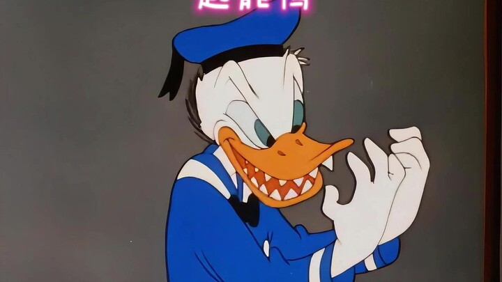 Donald Duck tersambar petir dan mendapatkan kekuatan super