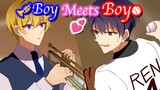 【BL Anime】A gust of wind blows my musical score to my love interest.