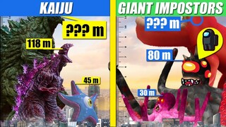 Kaiju and Giant Impostors Size Comparison | SPORE