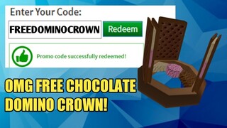 NEW ROBLOX PROMOCODE|| *REAL* "HURRY" YOU CAN GET A CHOCOLATE DOMINO CROWN!