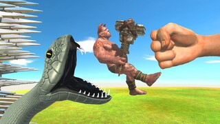 Kick Into Snake Cage - Animal Revolt Battle Simulator