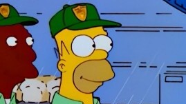 The Simpsons: Homer dipromosikan dari kapten keamanan menjadi sersan, namun akhirnya terbunuh