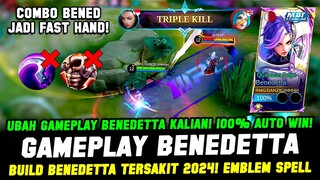 CARA MAIN BENEDETTA MPL SKIN❗COMBO & BUILD BENEDETTA TERSAKIOT 2024 ❗GAMEPLAY BENEDETTA TOP GLOBAL