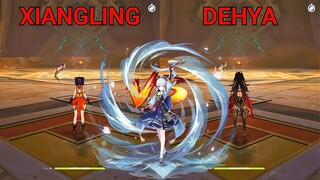 Ayaka Melt, C6 Xiangling vs Dehya C2! Who is the best melt tim? GAMEPLAY COMPARISON!