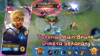 Tutorial Main Bruno Dimeta Sekarang | The Best Gameplay Bruno, Best Build and Emblem Bruno