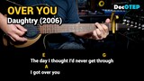 Over You - Daughtry (2006) Easy Guitar Chords Tutorial with Lyrics