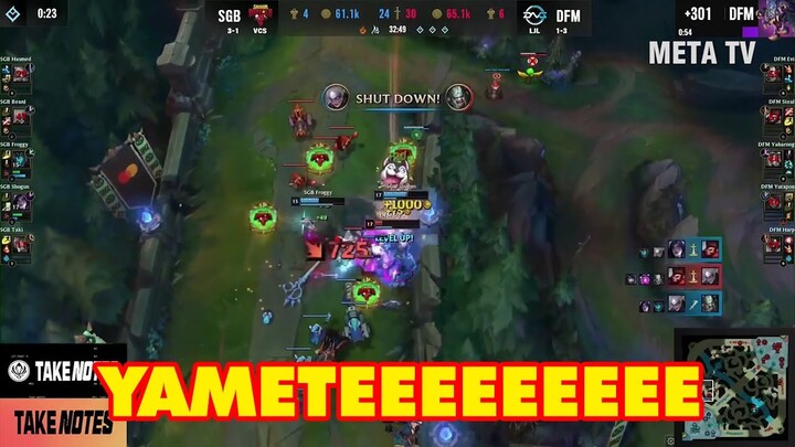 Caster Nhật Bản cay cú khi thấy SGB combat lật kèo trước đội nhà | SGB vs DFM MSI 2022